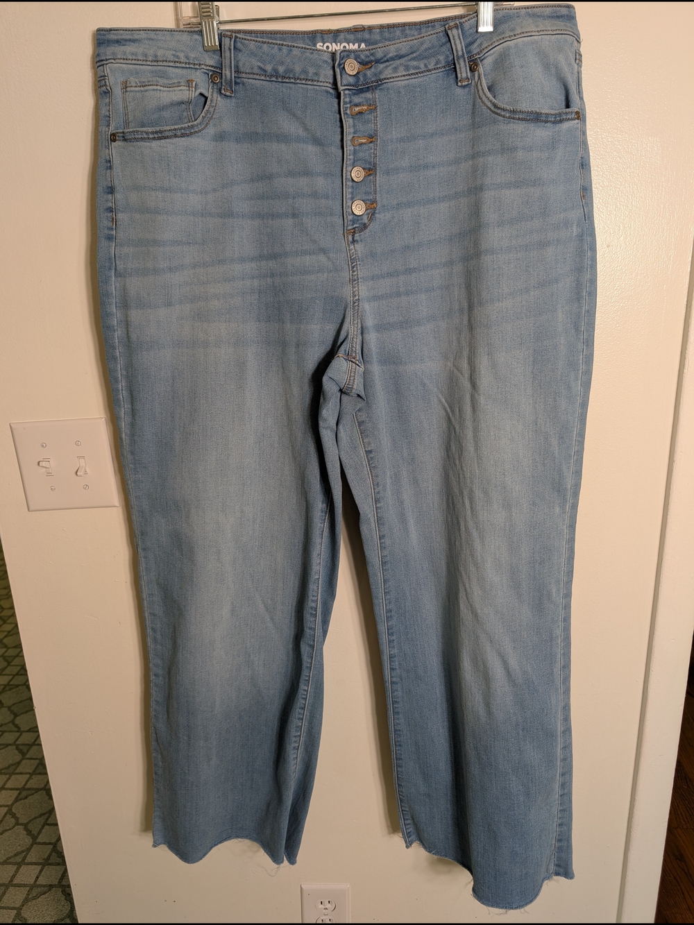 Sonoma Light Blue High-Rise Wide-Leg Jeans